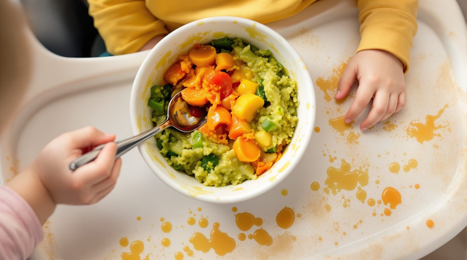 Bébé pleure en mangeant sa purée : découvrez les solutions pour apaiser ses repas
